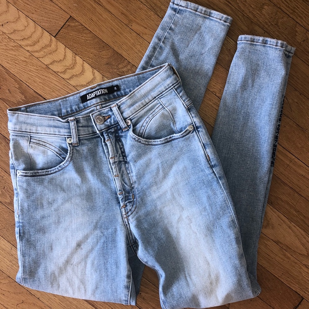 Designer Adaptation Celebrity Blue skinny jeans